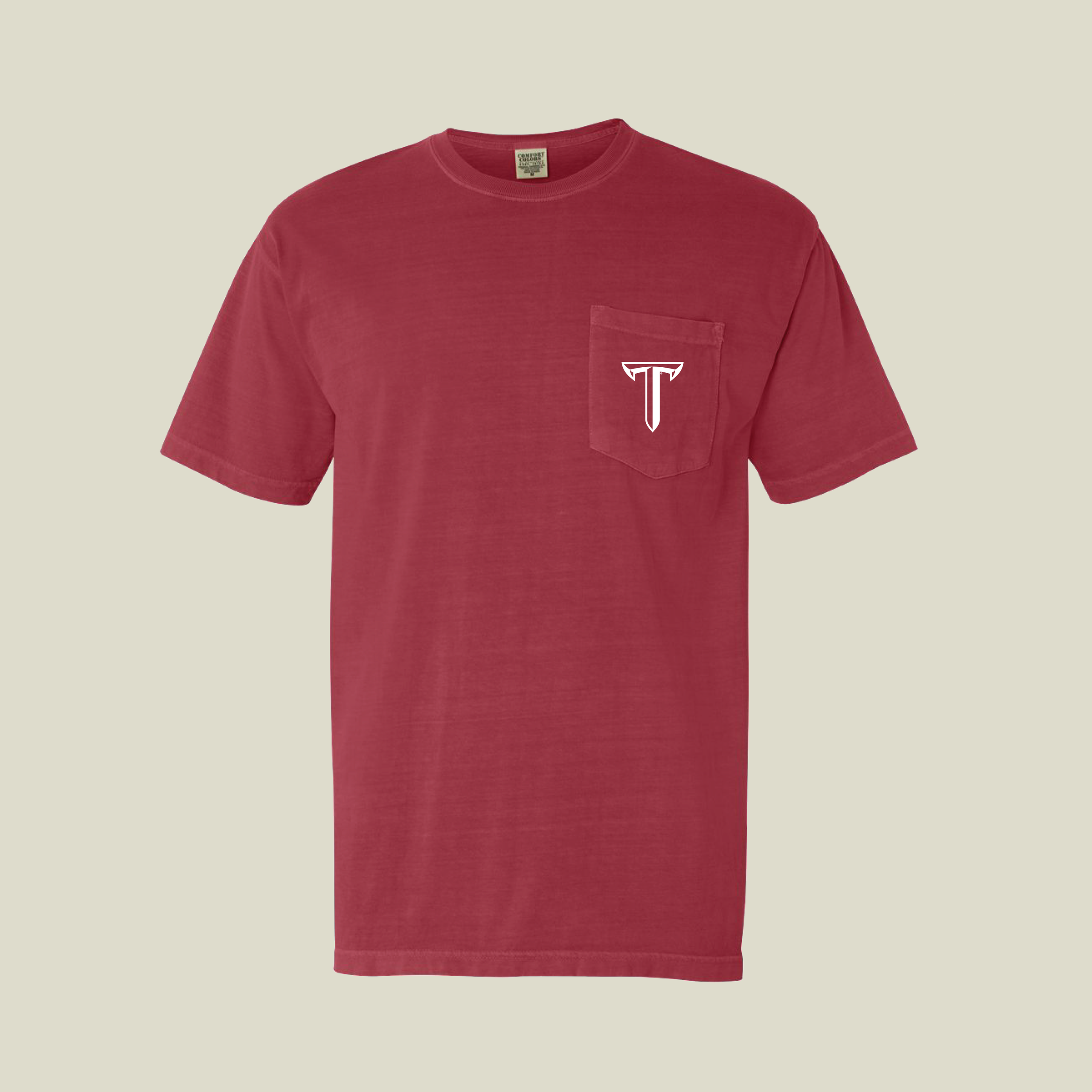 Comfort Colors Pocket Power T | Trojan Threads